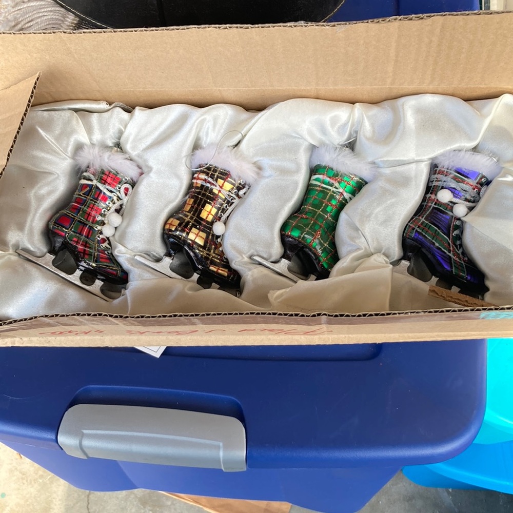 Handmade painted Christmas ornaments Jeffrey Banks